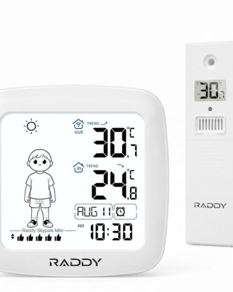 Stazione Meteo Bambini Raddy Milo - Sensore IPX4 e