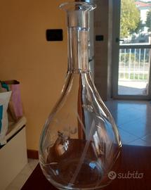 Caraffa in cristallo decorato vintage da collezion