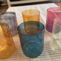 Bicchieri in vetro soffiato