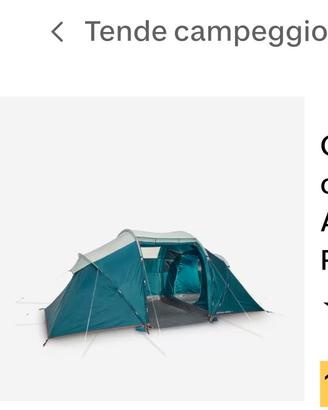 Tenda campeggio 4 posti Apenaz 4,2 con filtro sole