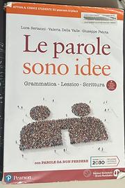 Libro le parole sono idee con fascicolo