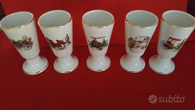 Set 5 Bicchieri Mazagran Porcellana Tradition Fran
