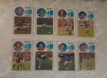Lotto 8 Figurine Calciatori Panini 1976-77 NAPOLI
