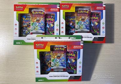 Collezione Pokemon Primi compagni d'avventura x3
