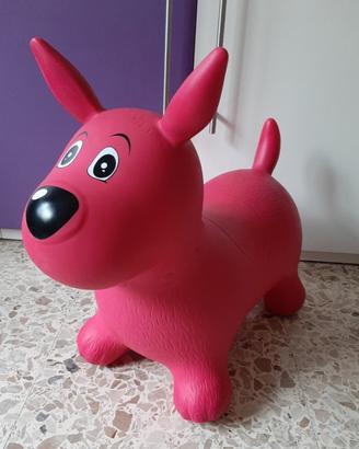 cane cavalcabile rosa LUDI 