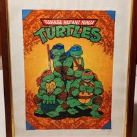 Quadro Tartarughe NInja 1987 e Vhs da collezione