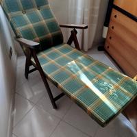 poltrona sdraio in legno 