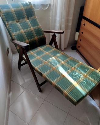 poltrona sdraio in legno 