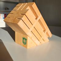 Ceppo per coltelli in legno