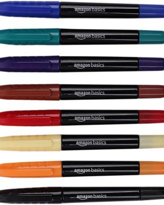 Pennarelli permanenti a doppia punta, 4 confezioni