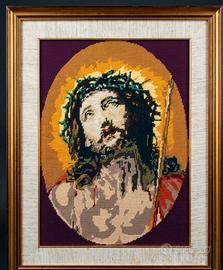 Quadro Sacro Ecce Homo - Mezzo Punto Anni '80