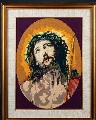 Quadro Sacro Ecce Homo - Mezzo Punto Anni '80