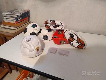 6 palloni da calcio in cuoio con 