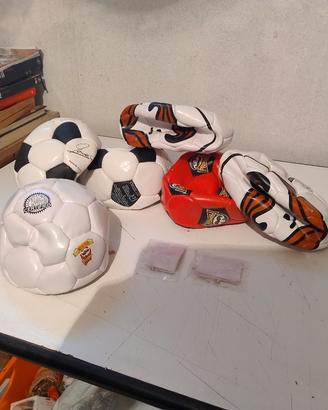 6 palloni da calcio in cuoio con 