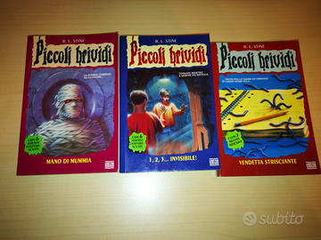 3 Libri Piccoli Brividi anni 90