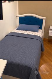 Letto singolo completo di rete e materasso