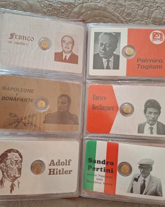 Tessere con monete commemorative