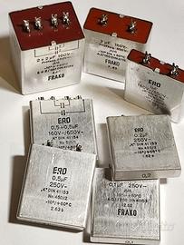 Lotto condensatori carta e olio anni ’60 audio