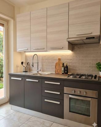 CUCINA COMPONIBILE MODERNA GRIGIO ANTRACITE