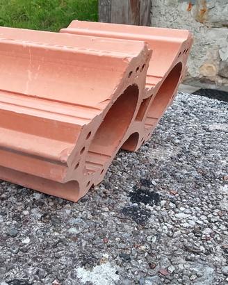 80 portabottiglie in cotto a 2 fori