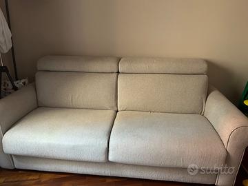 Divano letto poltronesofa, 4 posti materasso 17 cm