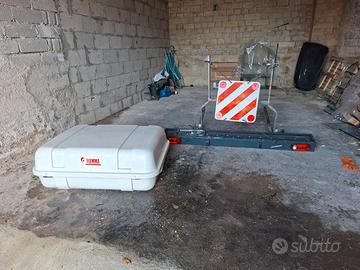 porta moto omologato con certificato per  150 kg