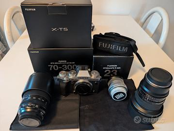 Fujifilm X-T5 + XF 23mm + XF 70-300mm+Samyang 10mm