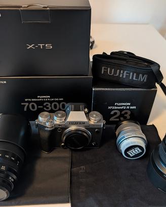 Fujifilm X-T5 + XF 23mm + XF 70-300mm+Samyang 10mm