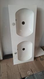  Doppio lavabo bagno in ceramica