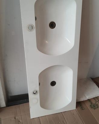  Doppio lavabo bagno in ceramica