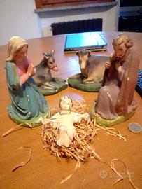 Presepe antico in gesso
