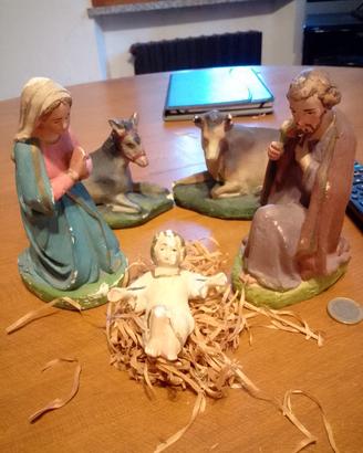 Presepe antico in gesso