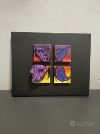 Quadrittico "farfalla allo specchio"