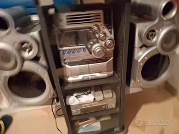 impianto stereo hifi  con mobiletto