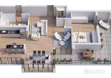 Attico / Mansarda di 147 m² con più di 5 locali a 