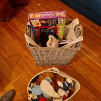 peluche e macchinine, giocattoli