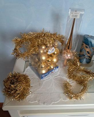 Set sfere di Natale Oro Regale+ puntale