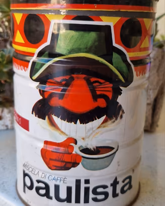 Latta vintage Paulista Lavazza 500g caffè anni 70 