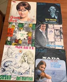 Dichi in vinile vintage alcune con copertina