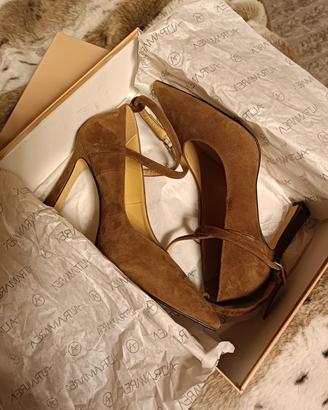 scarpe tacco nr 37 scamosciate 