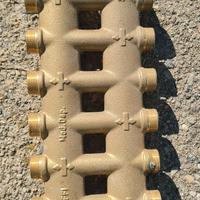 Collettore complanare fuso monoblocco 1"