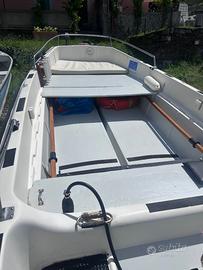 Barca open trimarano con motore Johnson