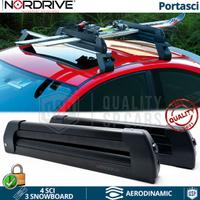 PORTASCI per Auto NORDRIVE NERO 4 Sci 2 Snowboard