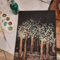 "The forest"Quadro acrilico su tela,dipinto a mano