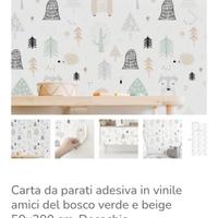 Carta da parati per camera bimbi