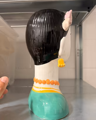 Busto di Frida Kahlo dipinto a mano - Vintage/Boho