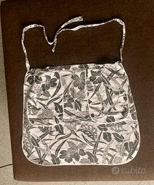 Grembiule vintage sartoriale bianco nero fantasia