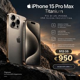 📱 iPhone 15 Pro Max – Titanio Naturale – 512 GB