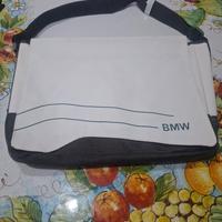 Borsa nuova a tracolla BMW bianca e grigia