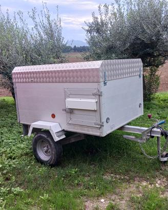 Carrello Rimorchio trasporto cani